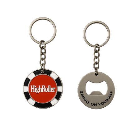 HIGH ROLLER | HIGH ROLLER GAMBLE ON YOURSEL DUAL KEY CHAIN + BOTTLE OPENER $44.00