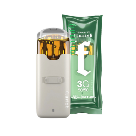 FLURISH | GUAVA GELATO X ORANGE CREAMSICLE - 3G DUAL SWITCH TOP SHELF THCA ALL-IN-ONE VAPORIZER $39.00