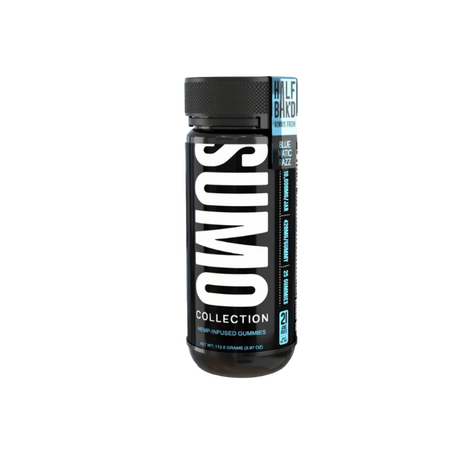 HALF BAK&#39;D | BLUEMATIC RAZZ SUMO GUMMIES - 420/MG GUMMY HEMP INFUSED $39.00